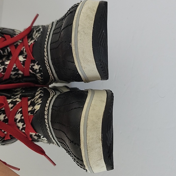 Sorel Tivoli Houndstooth Waterproof Duck Boots Black & Cream Size 7 - Picture 11 of 12